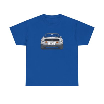 T-Shirt, Triumph TR6, Strichzeichnung, Weiß, personalisierbar – Bild 8
