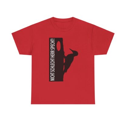 T-Shirt, NICHT SCHLECHT HERR SPECHT!, feiner schwarzer Druck – Bild 4