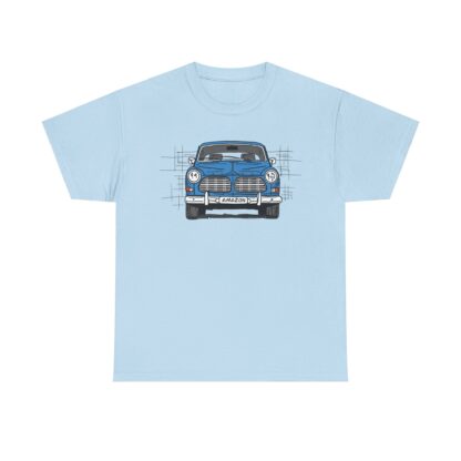 T-Shirt, Volvo Amazon, Strichzeichnung, Blau – Bild 7