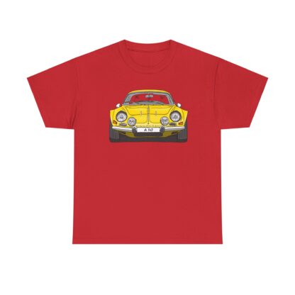 T-Shirt, Alpine A110 (Renault), Strichzeichnung, Gelb, eigenes Kennzeichen möglich – Bild 11