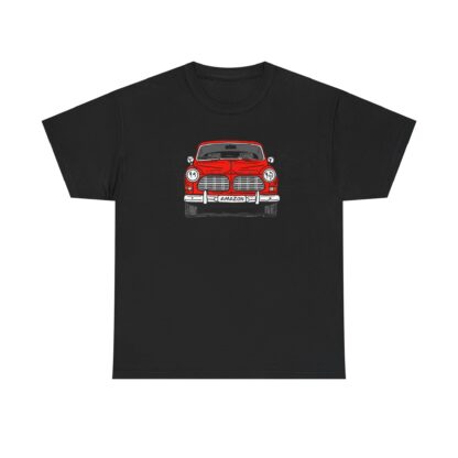 T-Shirt, Volvo Amazon, Strichzeichnung, Rot, personalisierbar – Bild 3