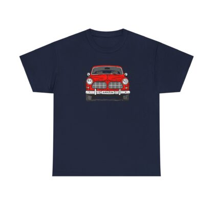 T-Shirt, Volvo Amazon, Strichzeichnung, Rot, personalisierbar – Bild 9