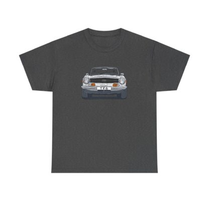 T-Shirt, Triumph TR6, Strichzeichnung, Weiß, personalisierbar – Bild 6