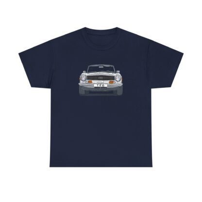 T-Shirt, Triumph TR6, Strichzeichnung, Weiß, personalisierbar – Bild 9