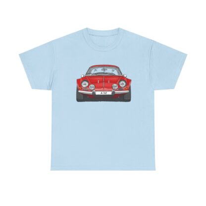 T-Shirt, Alpine A110 (Renault), Strichzeichnung, Rot, eigenes Kennzeichen möglich – Bild 7