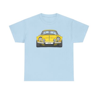 T-Shirt, Alpine A110 (Renault), Strichzeichnung, Gelb, eigenes Kennzeichen möglich – Bild 7