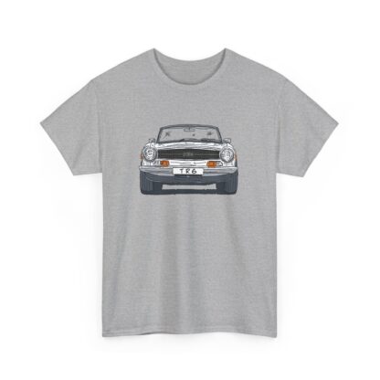 T-Shirt, Triumph TR6, Strichzeichnung, Weiß, personalisierbar