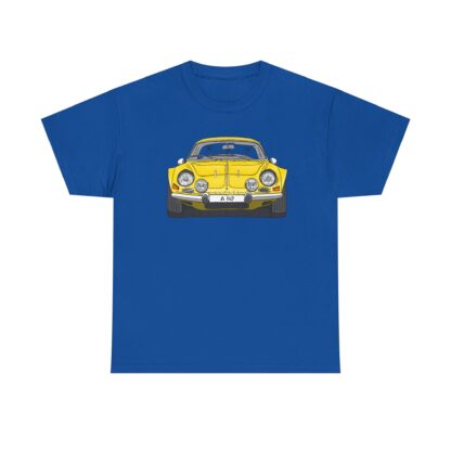 T-Shirt, Alpine A110 (Renault), Strichzeichnung, Gelb, eigenes Kennzeichen möglich – Bild 8