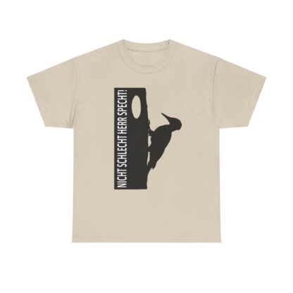 T-Shirt, NICHT SCHLECHT HERR SPECHT!, feiner schwarzer Druck – Bild 6