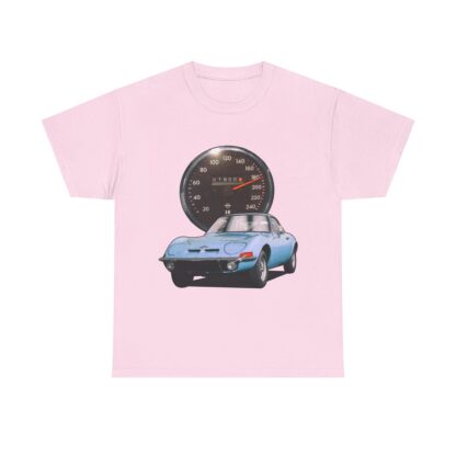 T-Shirt, Opel GT, Blau, Vmax mit Tacho – Bild 10