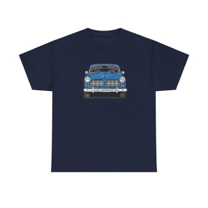 T-Shirt, Volvo Amazon, Strichzeichnung, Blau – Bild 9