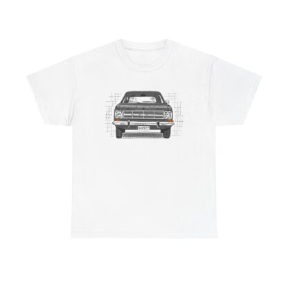 T-Shirt, Opel Kadett B, Strichzeichnung, Grau, personalisierbar – Bild 2