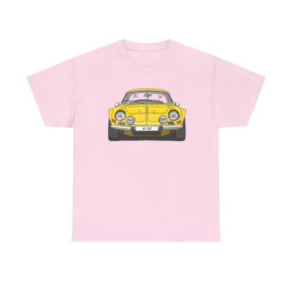 T-Shirt, Alpine A110 (Renault), Strichzeichnung, Gelb, eigenes Kennzeichen möglich – Bild 10