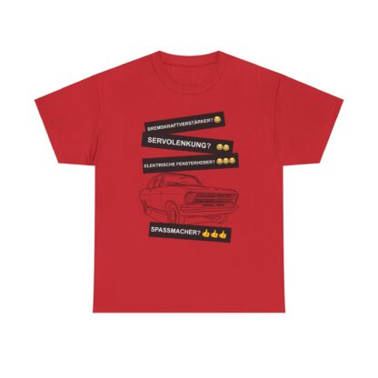 T-Shirt, Opel Kadett B Limousine, Schwarz, Deutscher Text, Spaßmacher – Bild 7
