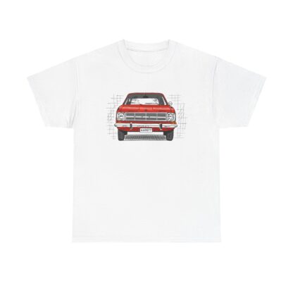 T-Shirt, Opel Kadett B, Strichzeichnung, Rot, personalisierbar – Bild 2