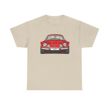 T-Shirt, Alpine A110 (Renault), Strichzeichnung, Rot, eigenes Kennzeichen möglich – Bild 4