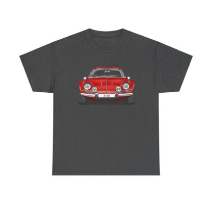 T-Shirt, Alpine A110 (Renault), Strichzeichnung, Rot, eigenes Kennzeichen möglich – Bild 6