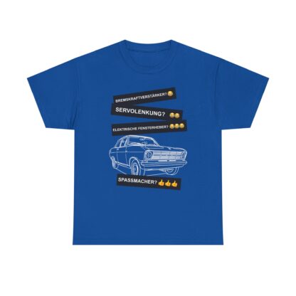 T-Shirt, Opel Kadett B Limousine, Weiß, Deutscher Text, Spaßmacher – Bild 6