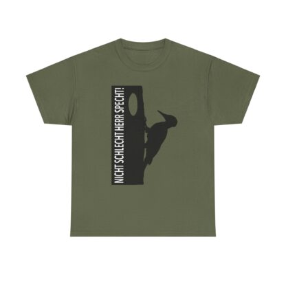 T-Shirt, NICHT SCHLECHT HERR SPECHT!, feiner schwarzer Druck – Bild 2