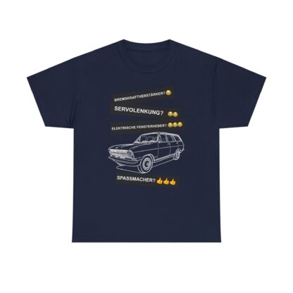 T-Shirt, Opel Kadett B Caravan, Weiß, Deutscher Text, Spaßmacher – Bild 7