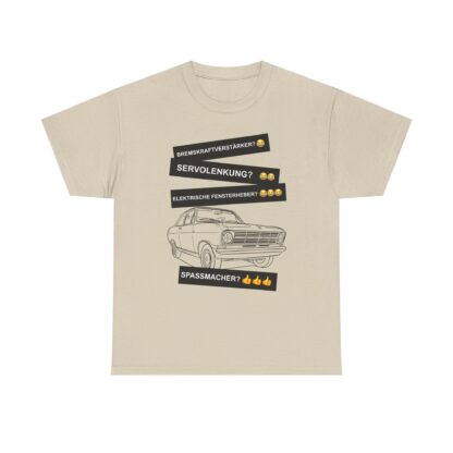 T-Shirt, Opel Kadett B Limousine, Schwarz, Deutscher Text, Spaßmacher – Bild 3