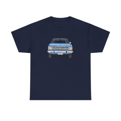 T-Shirt, Opel Kadett B, Strichzeichnung, Blau, personalisierbar – Bild 9