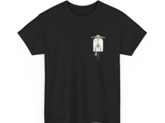 T-Shirt, Vespa Super Sport, Vespa 180 SS, Weiß, klein, Strichzeichnung