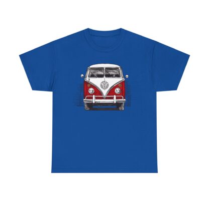 T-Shirt, VW Bus T1, Bulli, Strichzeichnung, Rot, personalisierbar – Bild 8