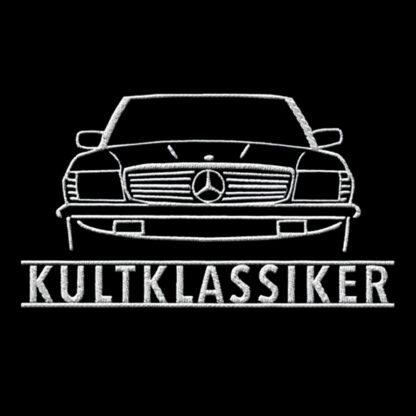 Streng limitiertes Hoodie, nur 50 Exemplare, Mercedes SL R107, Vorderseite und Ärmel edel bestickt – Bild 3