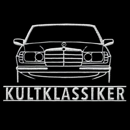 Streng limitiertes Hoodie, nur 50 Exemplare, Mercedes W123, Vorderseite und Ärmel edel bestickt – Bild 3