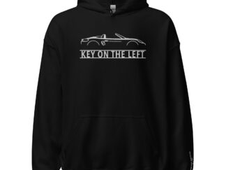 Streng limitiertes Hoodie, nur 50 Exemplare, Porsche Boxster 982, 718, Vorderseite und Ärmel edel bestickt