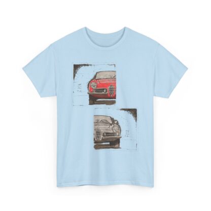 T-Shirt, Alfa Romeo Giulietta, Tusche, Rot, Top Down – Bild 4
