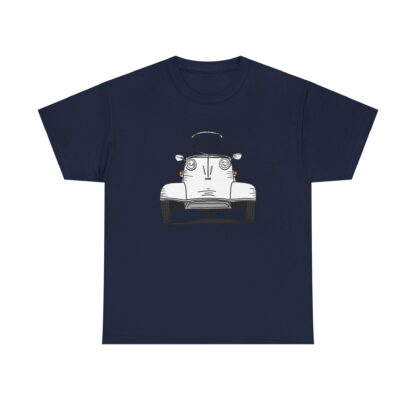 T-Shirt, Messerschmitt Kabinenroller, Strichzeichnung, Weiß – Bild 9