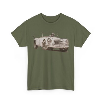 T-Shirt, MG A, Tusche, Monochrom, Crazy D.