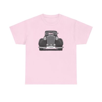 T-Shirt, Mercedes W136, 170V, Strichzeichnung, Schwarz, Wunschkennzeichen möglich – Bild 4