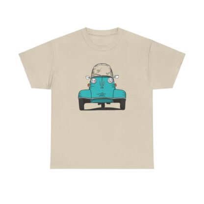 T-Shirt, Messerschmitt Kabinenroller, Strichzeichnung, Grün – Bild 4