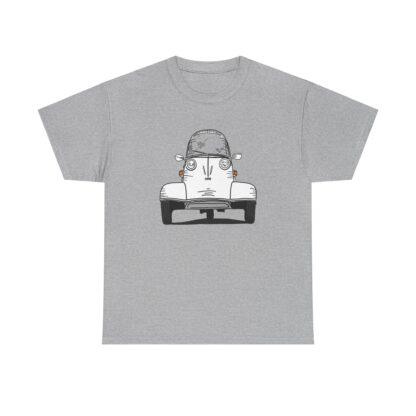 T-Shirt, Messerschmitt Kabinenroller, Strichzeichnung, Weiß – Bild 4