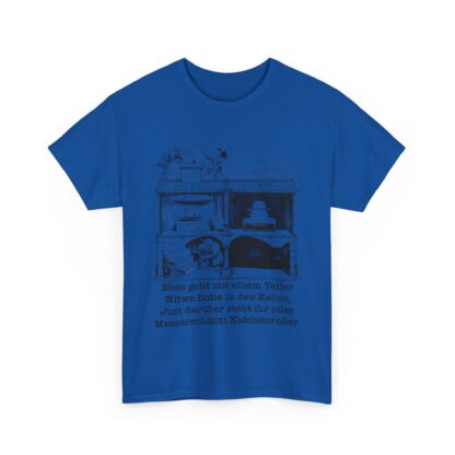 T-Shirt, Messerschmitt Kabinenroller, Max und Moritz – Witwe Boltes Karo – Bild 6