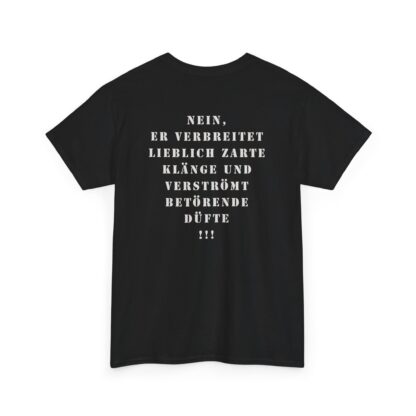 T-Shirt, VW Bulli T1 Rot - Vorder- und Rückseite bedruckt, weiße Schrift – Bild 2