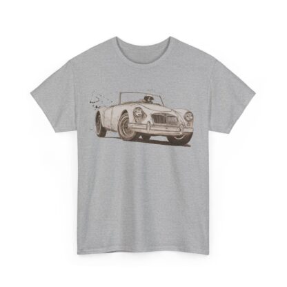 T-Shirt, MG A, Tusche, Monochrom, Crazy D. – Bild 3