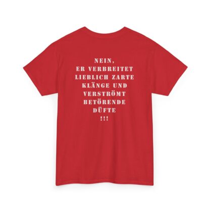 T-Shirt, VW Bulli T1 Rot - Vorder- und Rückseite bedruckt, weiße Schrift – Bild 14