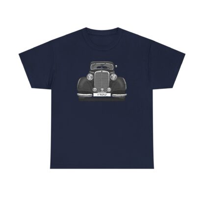 T-Shirt, Mercedes W136, 170V, Strichzeichnung, Schwarz, Wunschkennzeichen möglich – Bild 5