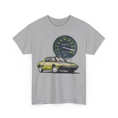 T-Shirt, Fiat X1/9, Grün, Vmax mit Tacho