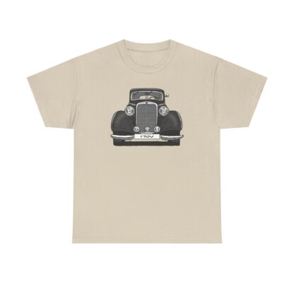 T-Shirt, Mercedes W136, 170V, Strichzeichnung, Schwarz, Wunschkennzeichen möglich – Bild 8