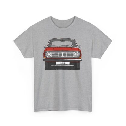 T-Shirt, Volvo 140/142, Strichzeichnung, Rot, Wunschkennzeichen möglich