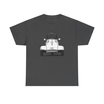 T-Shirt, Messerschmitt Kabinenroller, Strichzeichnung, Weiß – Bild 6