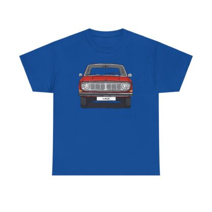 T-Shirt, Volvo 140/142, Strichzeichnung, Rot, Wunschkennzeichen möglich – Bild 7