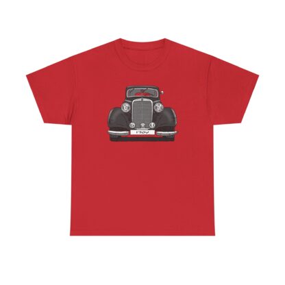 T-Shirt, Mercedes W136, 170V, Strichzeichnung, Schwarz, Wunschkennzeichen möglich – Bild 6
