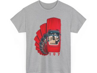 T-Shirt, Mercedes R107 SL - Schnecke, Rot