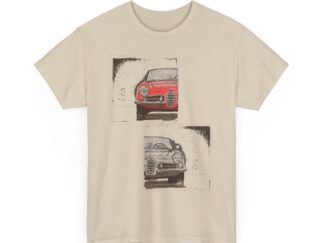 T-Shirt, Alfa Romeo Giulietta, Tusche, Rot, Top Down